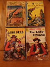 Lot of 4 Western Vintage PBs Land Grab; Last Chance; Blood Moon; Trails End VG - £23.60 GBP