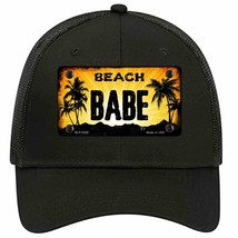 Beach Babe Novelty Black Mesh License Plate Hat - £23.16 GBP