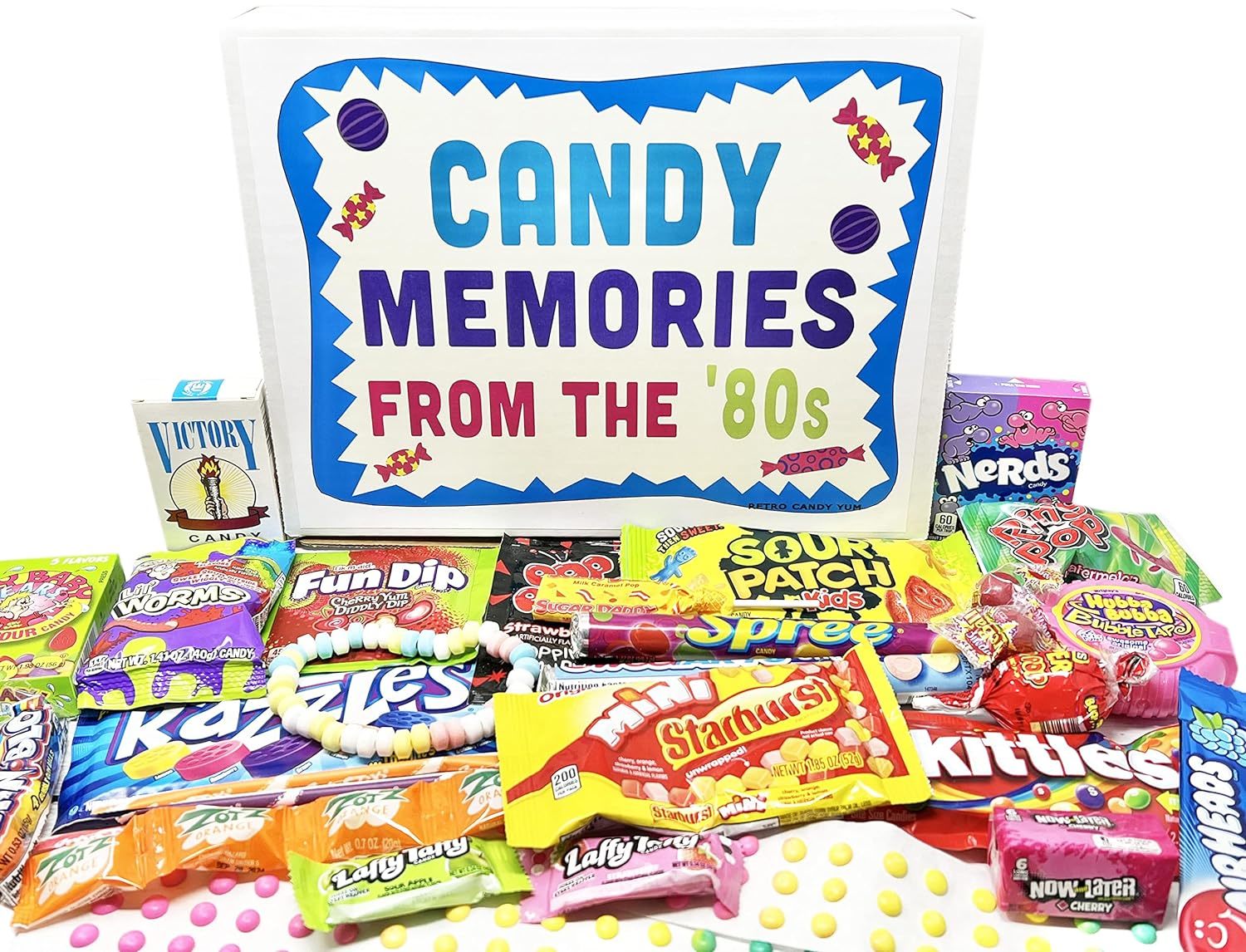 Retro Candy Yum 80S Gift Box With 1980&#39;S Candy Assortment For Man Or Wom... - $57.99