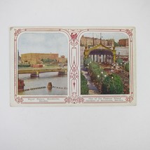 Postcard Stockholm Sweden Royal Palace &amp; Famous Island Gardens Antique Unposted - £7.96 GBP