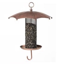 Copper Umbrella Bird Feeder with Mesh Tube Revivor - 3.5 lbs. Seed Capacity - $3,422.21 MXN