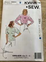 Misses Shirts (XS-S-M-L-XL) Kwik Sew 2054 Uncut - $15.88