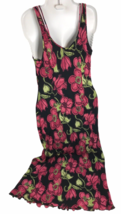 Vintage Sun Dress Bright colorful Flower Print lined Boho 42 S. Oliver boho - $39.55