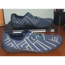 Rockport Adiprene Women&#39;s Sz9 By Adidas Walkability Blue Grey Lace-Up. - $29.77