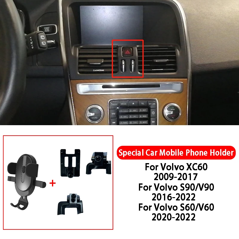 Car Phone Holder For Volvo S60 V60 S90 V90 XC60 Car 360 Degree Air Vent Mount - £23.75 GBP