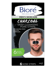 Biore Men&#39;s Charcoal Deep Cleansing Pore Strips 6.0EA - £34.44 GBP