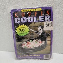 Vintage Black Coffin Cooler Halloween Inflatable Ghost 30&quot; / 2.5 Feet - New! - £55.69 GBP