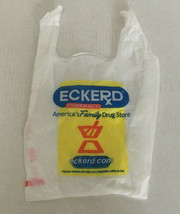  Defunct Eckerd pharmacy small store shopping plastic bag blue yellow gr... - $365.13 MXN