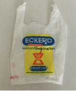  Defunct Eckerd pharmacy small store shopping plastic bag blue yellow gr... - $27.68 CAD