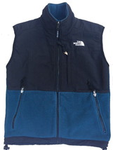 North Face Denali Polartec Vest Small 6 8 GORPCORE Black Teal Front Zip ... - $61.48