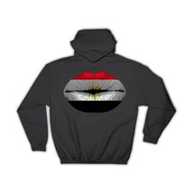 Lips Egyptian Flag : Gift Hoodie Egypt Expat Country For Her Woman Feminine Wome - £28.30 GBP