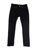 Levis&#39;s 510 Men&#39;s Denim Long Pants Black Jeans Straight leg  Zipper Size 30/30 - £18.68 GBP