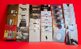 HUGE LOT 31 Pairs of Vintage Pantyhose Mixed Colors Sizes Styles Calvin Klein  - £149.80 GBP