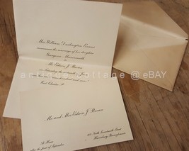 1917 Antique Wedding Invitation West Chester Pa Georgina Messersmith Ed Bevan - £38.21 GBP