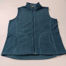 Woolrich Women's Green Full Zip Sleeveless Fleece Vest Size Large image 13