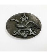 1970s Anheuser-Busch Eagle Emblem Belt Buckle Pewter Vintage - $23.29 CAD