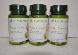 Three Pack: Nu skin Nuskin Pharmanex Detox Formula 60 capsules SEALED x3 - £76.73 GBP