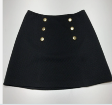 Kensie Women&#39;s Black Diamond Textured Stretch A-Line Mini Pull On Skirt ... - $29.70