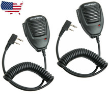 2X Original Speaker Mic For Baofeng Uv5R Uv5Re Plus Bf888S Gt-3 Bf666S Uv-B5 New - £20.39 GBP