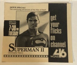 1991 SuperMan II Vintage Tv Guide Print Ad Christopher Reeve Tpa26 - $5.93