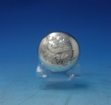 Italian .800 Silver Pill Box with Bird and Foliage #008 5/8&quot; x 2&quot; c.1960 (#5396) - £69.00 GBP