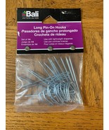 Bali Long Pin On Hooks For Draperies 1pk of 14pcs-Brand New-SHIPS N 24 H... - $12.75