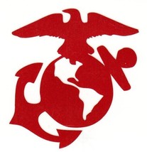 Highly Reflective red Decal Marine Corps EGA Fire Helmet USMC FREE TRACKING - $3.46+