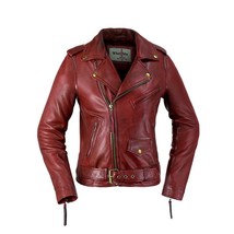 Whet Blu Women&#39;s Rockstar Moto Leather Jacket - £158.83 GBP