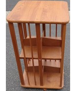 Nice Rotating Wood Veneer CD Storage Stand – GREAT FOR CDS, VIDEOS OR BOOKS - $343.36 CAD
