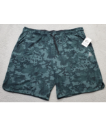 Reebok Running Shorts Mens 3XL Multi Camouflage Moisture Management Draw... - $21.33