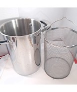 Oneida Immaculate Asparagus Pasta Pot Strainer colander 18/10 Stainless ... - $42.10 CAD