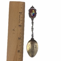 Antique Sterling Silver Souvenir Spoon Toronto Canada Enamel Demitasse S... - £18.18 GBP