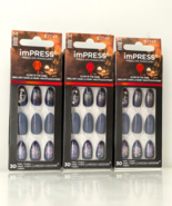 Lot of 3 KISS imPRESS Limited Edition Halloween Press-On Nails, Glow-In-... - $464.60 MXN
