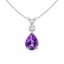 Authenticity Guarantee

ANGARA 1.11 Ct Amethyst Teardrop Pendant with Diamond... - £402.04 GBP