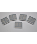 Lot of 5 Para Light Common Cathode Super Red Dual Alpha Numeric Display ... - $19.79