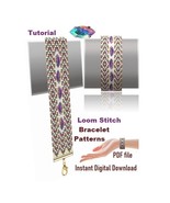 Tutorial Cuff Bracelet Loom Stitch Patterns, Seed beads Preciosa, PDF fa... - $8.13 CAD