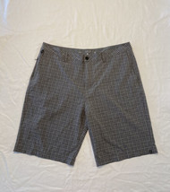 Quiksilver Amphibian Shorts Waist 38 Gray Plaid In and out of Water Pockets - £15.43 GBP
