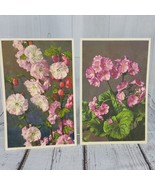 Vintage Thor E. Gyger Switzerland Postcard Set 2 Fairy Primrose &amp; Prunus... - £9.73 GBP