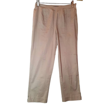 Eskandar Womens 1 Capri Pants Tan Mid Rise Side Zipper Stretch Zip England - £79.92 GBP