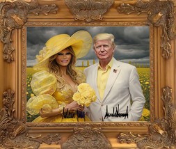 Donald Trump and Melania Trump 16X20 Canvas wall art - $15,270.75