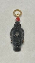Vintage 1960&#39;s NOS 14K Gold Filled Straight Hair Blackamoor &amp; Red Coral ... - $42.08