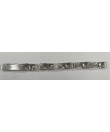 John Lauritzen Denmark Sterling Silver Floral Station Bracelet 7.5&quot; Gorg... - $221.51 CAD