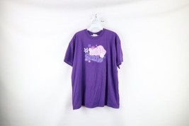 Vtg 90s Disney Womens L Faded Spell Out Alice in Wonderland Cheshire Cat T-Shirt - £63.26 GBP