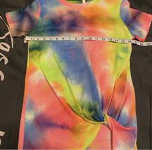 GTOG Girls Tie Dye Top Large NWT Age 11-14 Pink, Purple, Blue, Green, & Orange image 3