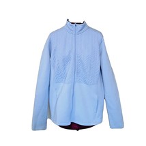 Lady Hagen Golf Jacket Periwinkle Passion Women Full-Zip Size XL Cable Knit - £28.20 GBP