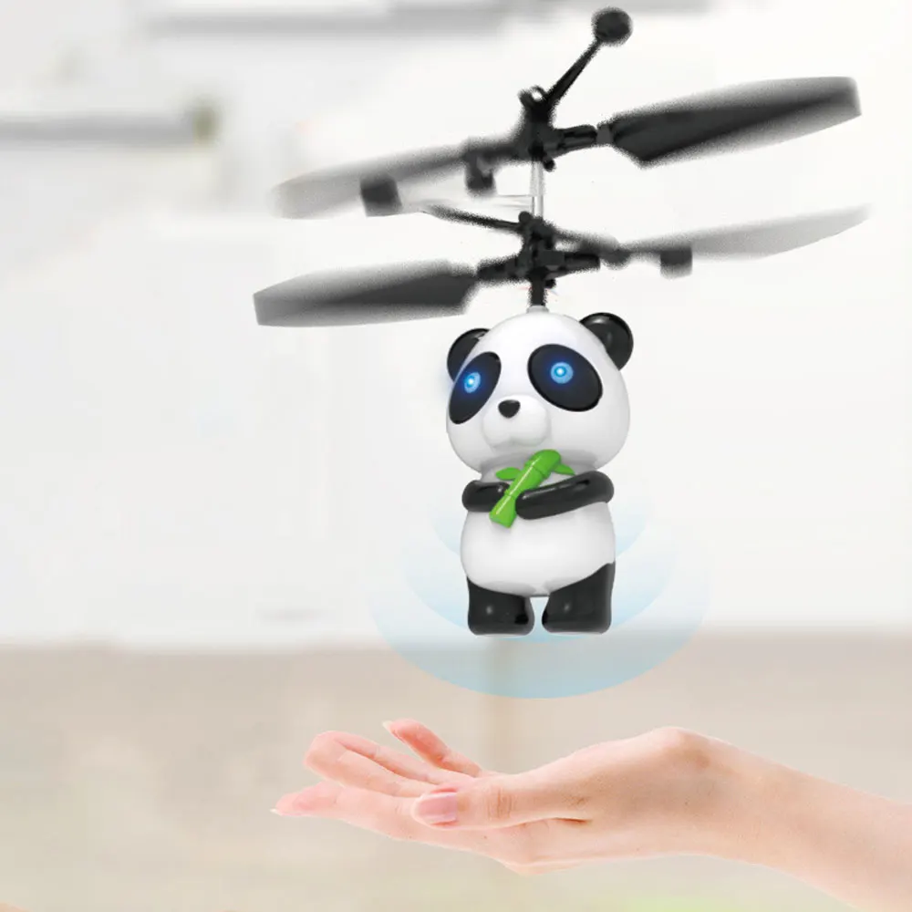 Electric Flying Toys Cartoon Animal Panda Drone Gesture Sensing Suspended - £19.36 GBP