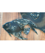 2008 Hand Crafted Metal Sculpture Wall Art FISH Signed 23&quot;x12.5&quot; - £76.84 GBP