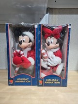 Mickey*** &amp; Minnie Mouse Unlimited Santa’s Best Holiday Animation Figure... - £59.26 GBP