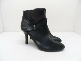 CL by Laundry Women&#39;s Shelly Heeled Ankle Bootie Black Size 6M - £22.28 GBP
