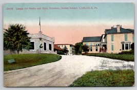 Carlisle PA Indian School Leupp Art Studio And Main Entrance Postcard B49 - $10.95